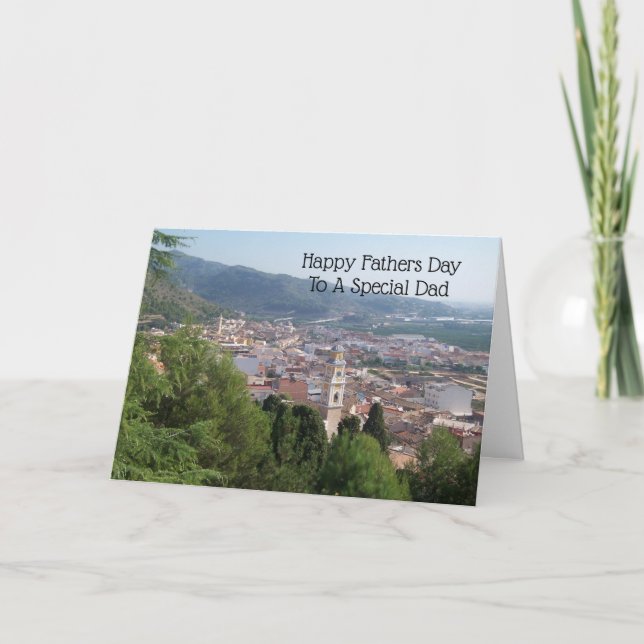Carte de Fête des pères personnalisée Paysage (Devant)