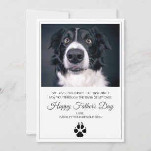 Carte de Fête des pères photo de chien de Secourt 