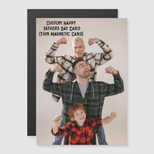 Carte de Fête des pères photo papa personnalisée m