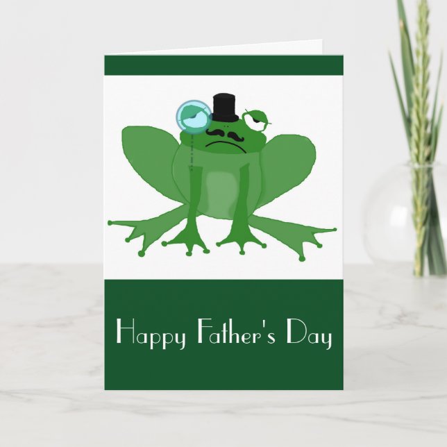 Carte de Fête des pères Posh Frog (Devant)