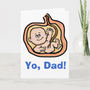 Carte de fête des pères pour les papas en attente 