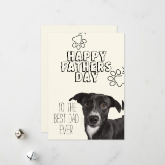 Carte de Fête des Pères pour Papa Chien