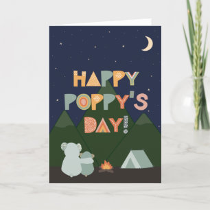 Carte de fête des pères pour Poppy