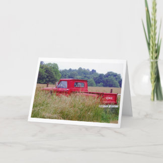 Carte de Fête des pères Red GMC