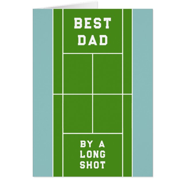 Carte de Fête des pères Tennis Papa (Devant)