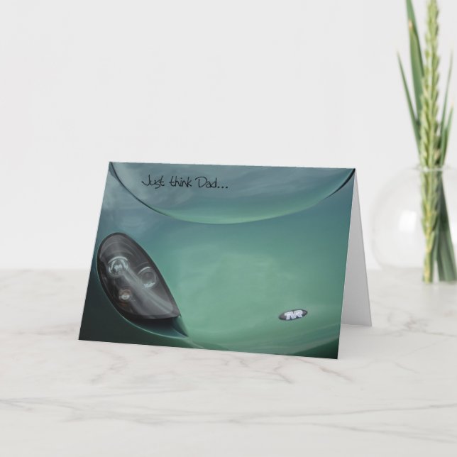 Carte de fête des pères, voiture de sport de TVR (Devant)