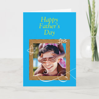 Carte de fête du père personnalisée avec photo - P