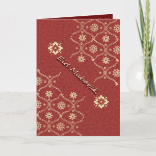 Carte de fête Eid au design élégant et traditionne