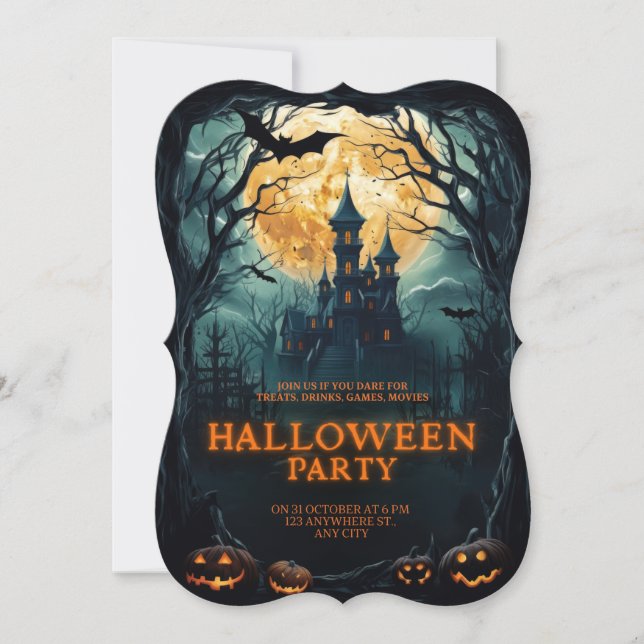 Carte de fête Halloween (Devant)