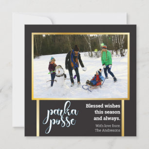 Carte de fête unique 🎄 Parka Posse de Noël