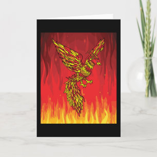 Carte De Feu Et Flames Phoenix Bird