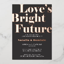 Carte de fiançailles « Love’s Bright Future » avec