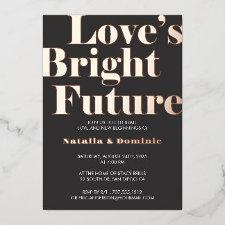 Carte de fiançailles « Love’s Bright Future » avec