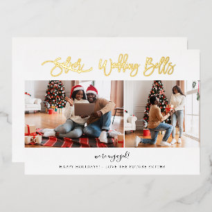 Carte de fiançailles multi-photos Wedding Bells - 
