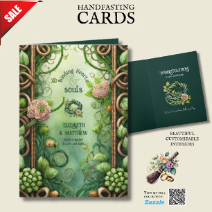 CARTE DE FiançaILLES PERSONNALISÉE AVEC NŒUDS CELT