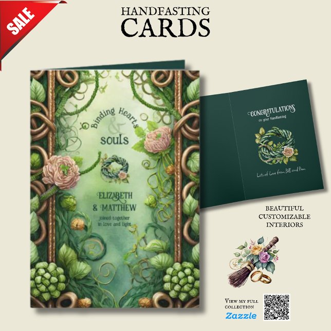 CARTE DE FiançaILLES PERSONNALISÉE AVEC NŒUDS CELT (Créateur téléchargé)