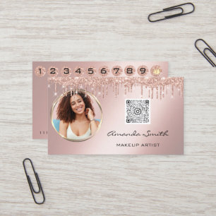 Carte de fidélité 10 Punch Rose de la Couronne QR 