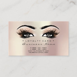 Carte de fidélité 6 Beauté Salon Lashes Maquillage