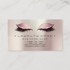 Carte de fidélité 6 Beauty Salon Rose maquillage G