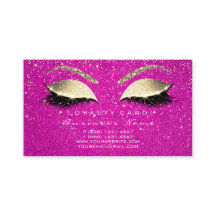 Carte de fidélité 6 Lashes Gold Hot Rose Crown Con