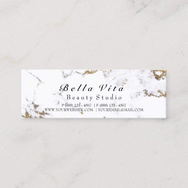 Carte de fidélité 6 Noir Blanc Punch Maquillage Ma (Devant)