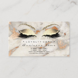 Carte de fidélité 6 Salon de beauté Lash Marbre Co