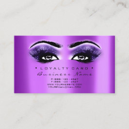 Carte de fidélité 6 Salon de beauté Lash violet vi