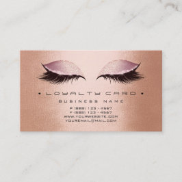 Carte de fidélité 6 Salon de beauté Maquillage Cui