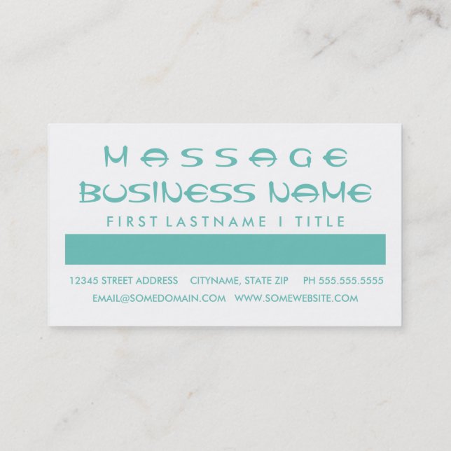 Carte De Fidélité appréciation des clients de MASSAGE THERAY (carrés (Dos)