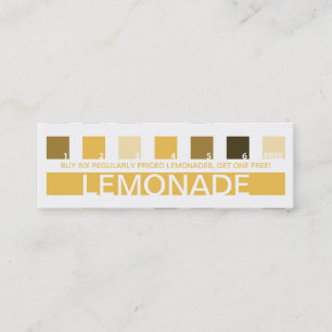Carte De Fidélité Appréciation des clients LEMONADE (carrés mod)