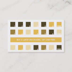 Carte De Fidélité Appréciation des clients LEMONADE (carrés mod)