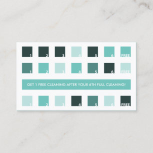 Carte De Fidélité Appréciation du client HOUSECLEANING (carrés mod