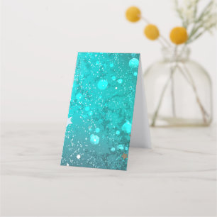 Carte De Fidélité Arrière - plan à huile Turquoise de la menthe
