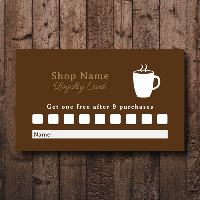 Carte de fidélité au café (Coffee Loyalty Card)