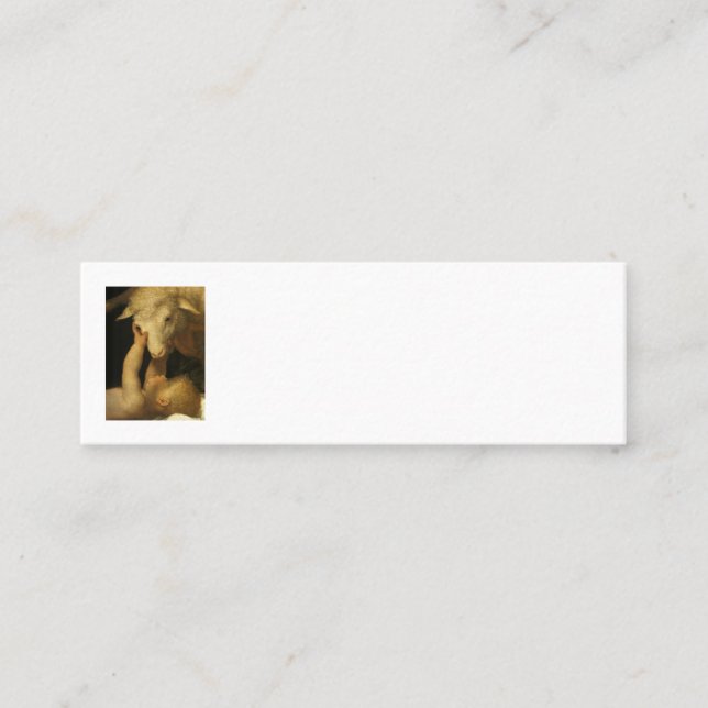 Carte De Fidélité Baby Jesus Touches Lamb (Devant)