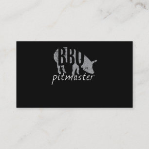 Carte De Fidélité BBQ BBQ Pitmaster Pig Grill Grill Fars Day