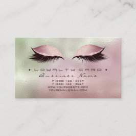 Carte de fidélité Beauté Salon Maquillage Blush Ro