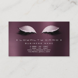 Carte de fidélité Beauté Salon Maquillage Café Noi