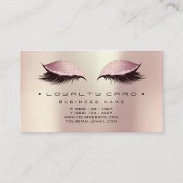 Carte de fidélité Beauté Salon Maquillage Poudre R