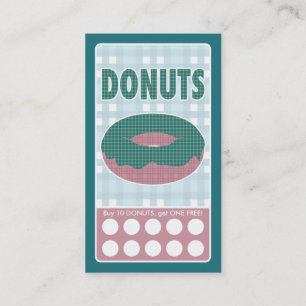 Carte De Fidélité beignets plaid
