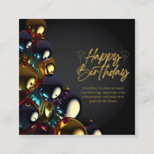 Carte De Fidélité Bénédictions d'anniversaire élégantes