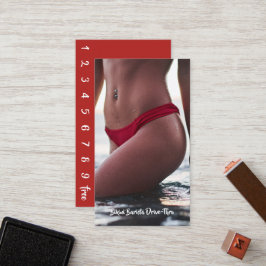 Carte De Fidélité Bikini Belly Barista Coffee Drive Thru