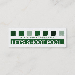 Carte De Fidélité BILLIARDS appréciation du client (carrés de mode)