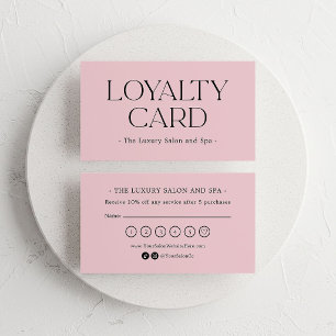 Carte De Fidélité Blush Luxe   Client Haut de Gamme