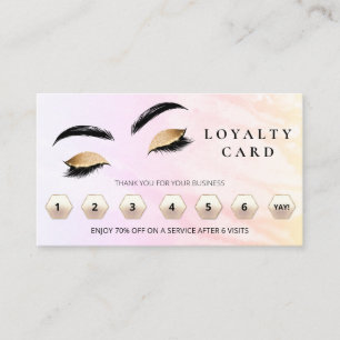 Carte De Fidélité *~* Brosse Yeux QR Lashes Merci Rewards LOGO