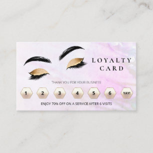 Carte De Fidélité *~* Brosses Eyes Lashes Merci Rewards QR LOGO