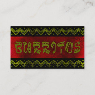 Carte De Fidélité burittos d'arriba (carte perforée de fidélité)