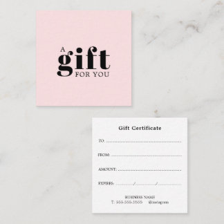 Carte De Fidélité Cadeau d'affaires simple et élégant