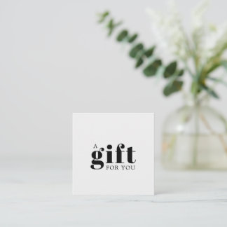 Carte De Fidélité Cadeau d'affaires simple et élégant
