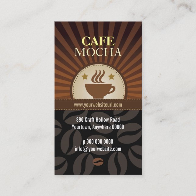 Carte De Fidélité Café Burst Café Loyauté (Devant)